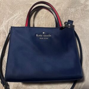 Kate Spade Navy and Red Satchel